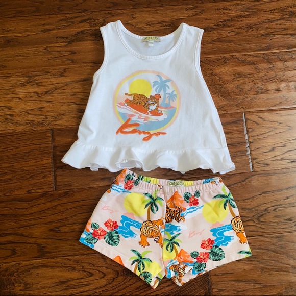 KENZO KIDS Girls TIGER 2 Piece Outfit 2T - Picture 2 of 13